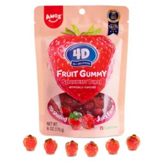 4D Fruit Gummy - Fraises