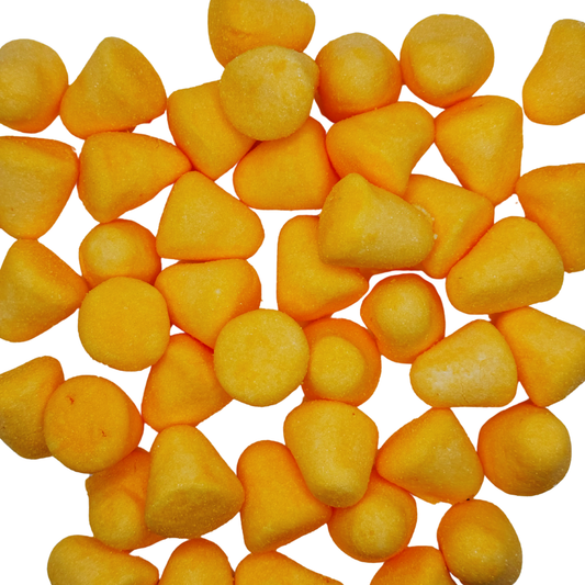 Guimauves poudrées à la pêche